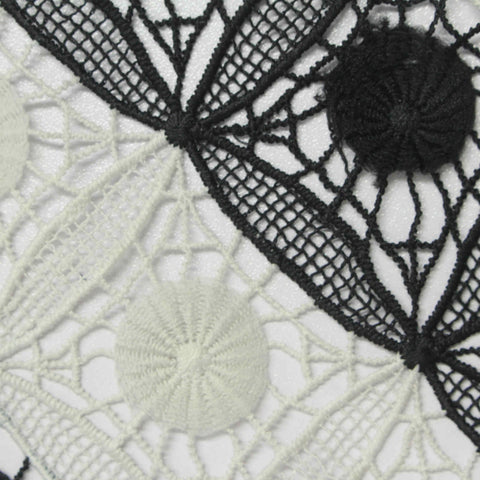 Black Dots Knit, Polyester, 120 cm