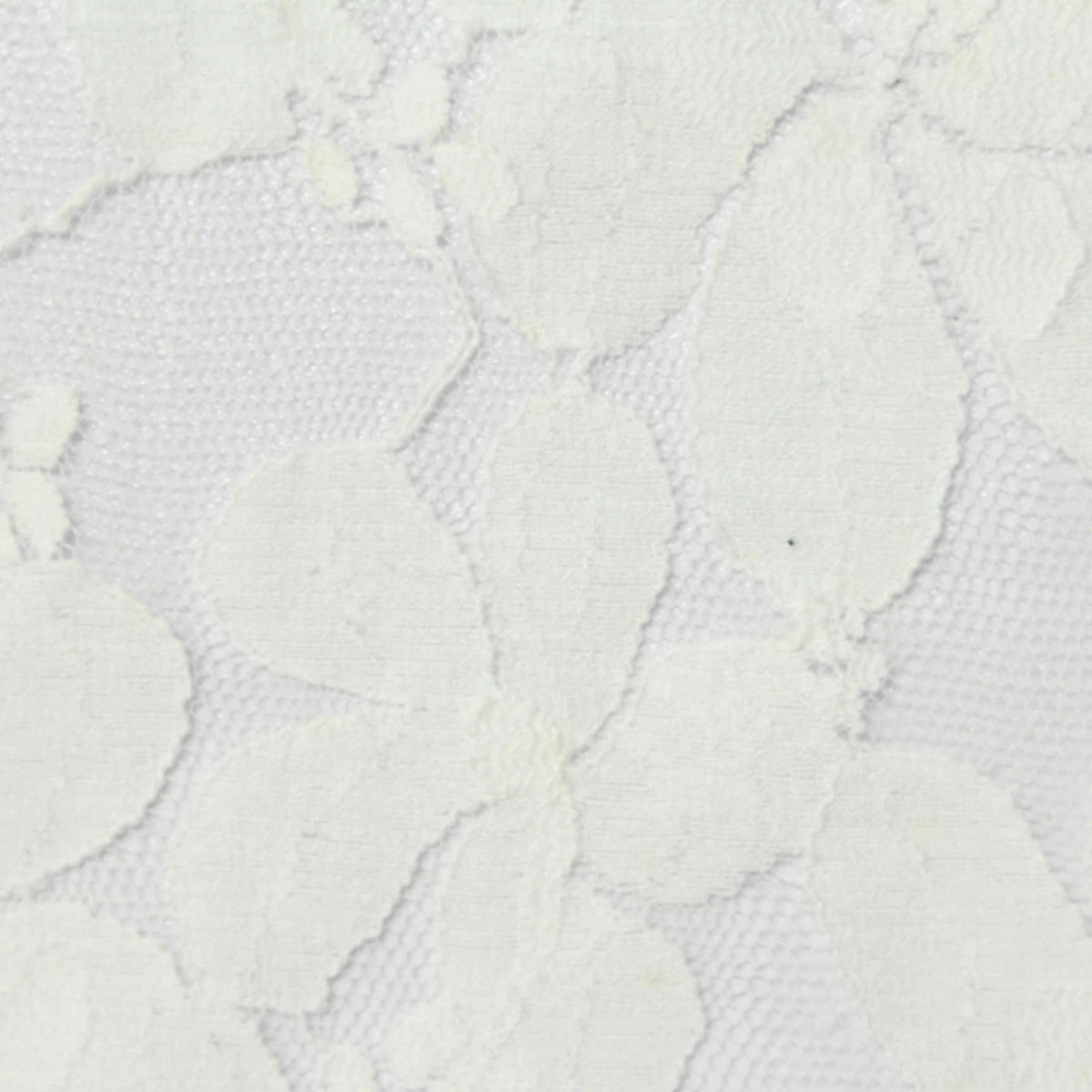 White Floral Lace, Cotton-Nylon