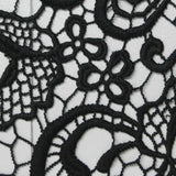 Black Floral Knit, Polyester