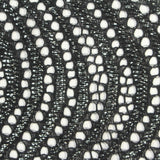 Black Openwork Lace, Nylon-Metallic