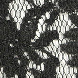 Black Floral Lace, Cotton-Nylon — texture