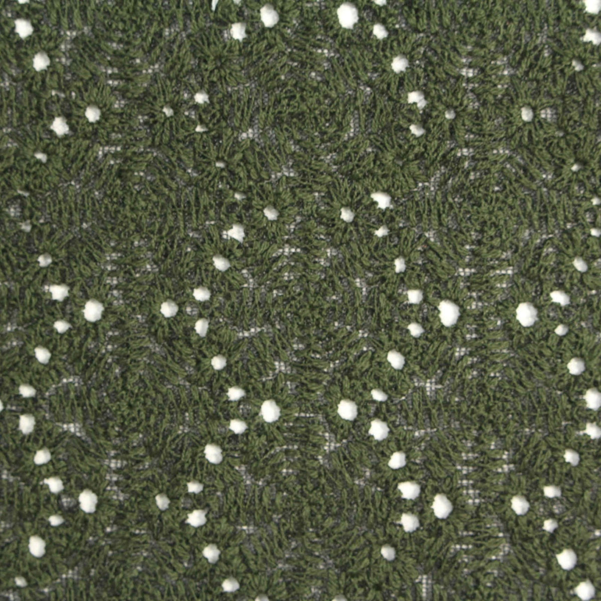 Olive Dots Mesh, Cotton-Nylon