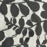 Black Floral Lace, Cotton-Nylon