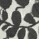 Black Floral Lace, Cotton-Nylon — texture