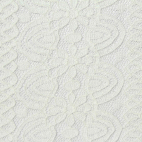 White Floral Lace, Nylon, 180 gsm