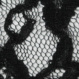 Black Floral Lace, Cotton-Nylon — texture