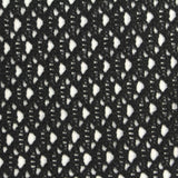 Black Openwork Knit, Poly-Cotton