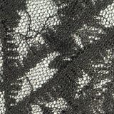 Black Abstract-Floral Lace, Polyester — texture