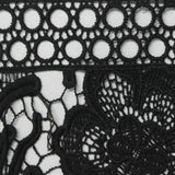 Black Floral Knit, Polyester