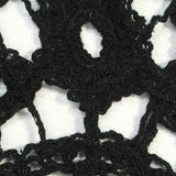 Black Floral Knit, Cotton — texture