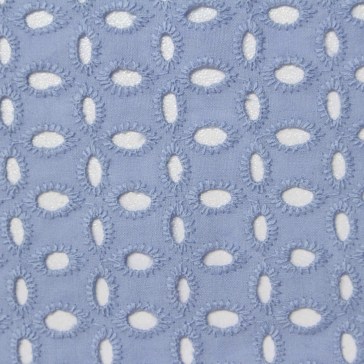 Light Blue Eyelet Knit, Cotton
