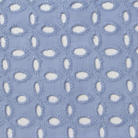 Light Blue Eyelet Knit, Cotton