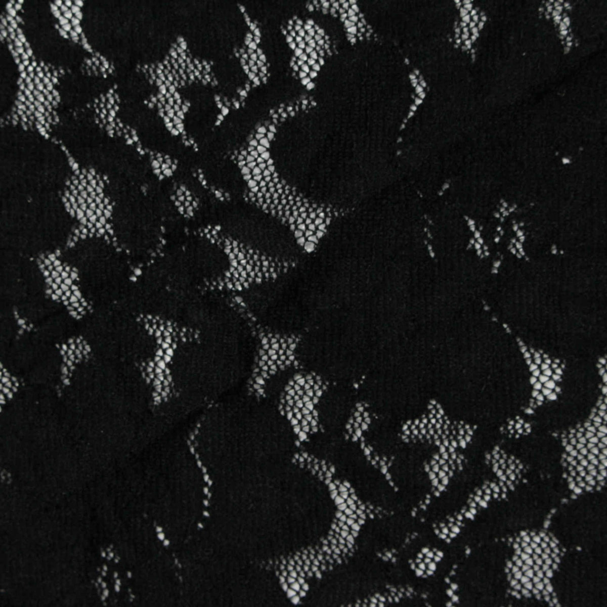 Black Floral Lace, Nylon, 135 cm, ref EF-243159