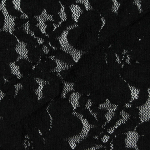 Black Floral Lace, Nylon, 135 cm, ref EF-243159