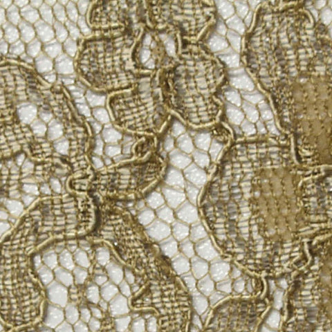 Bronze Floral Lace, Cotton-Nylon