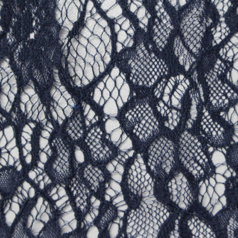 Navy Abstract Lace, Nylon