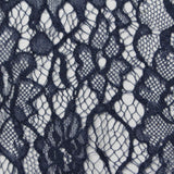 100% Nylon Lace Fabric, 140 cm — Navy