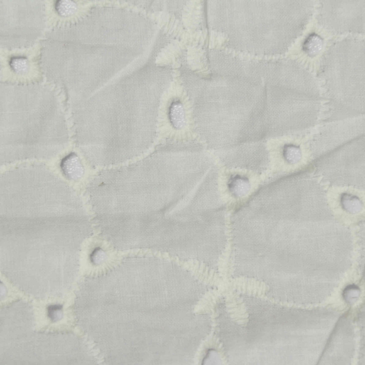 White Eyelet Knit, Cotton