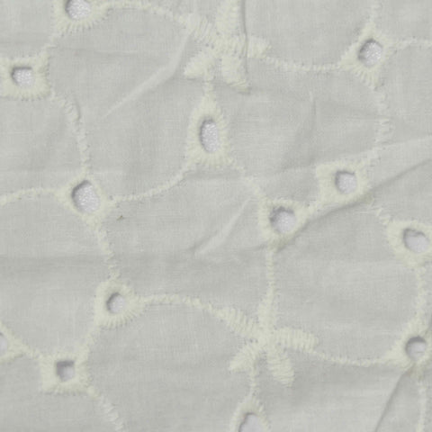 White Eyelet Knit, Cotton
