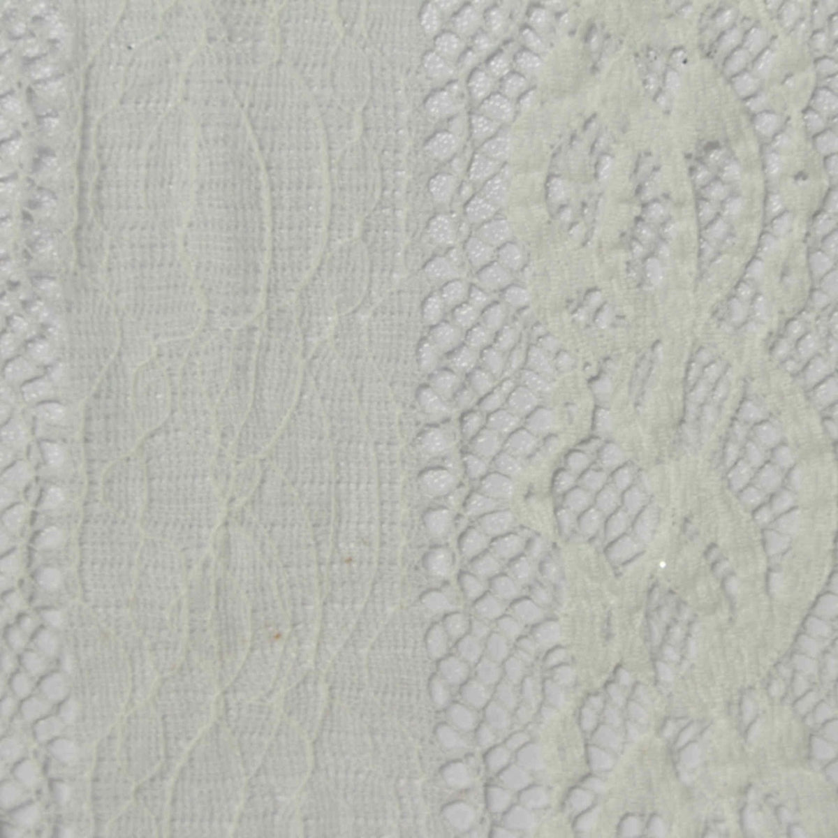 Cream Floral Lace, Nylon, 150 cm