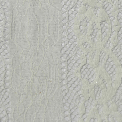Cream Floral Lace, Nylon, 150 cm