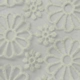 Off-White Floral Organza, Nylon