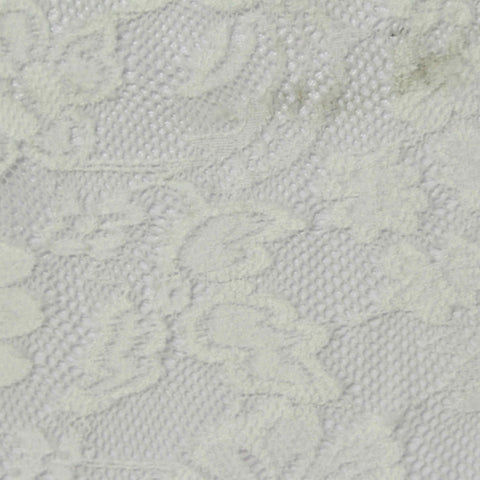 Cream Floral Lace, Nylon, 145 cm