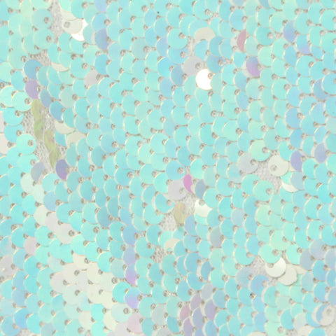 Aqua Sequin Knit, Polyester