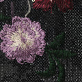 Purple Flowers Knit, Polyester
