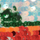 Green Sequins Knit, Polyester — texture