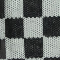 Bold Plaid Sequin Polyester Stretch Knit Fabric, 130 cm — Black