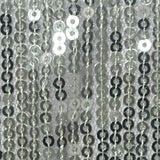 Silver Sequins Knit, Polyester — texture