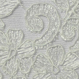 White Floral Knit, Polyester — texture