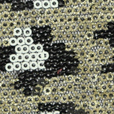 Black Leopard Knit, Polyester — texture