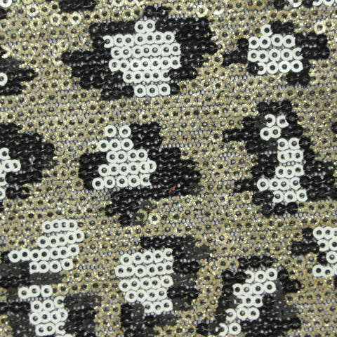 Black Leopard Knit, Polyester