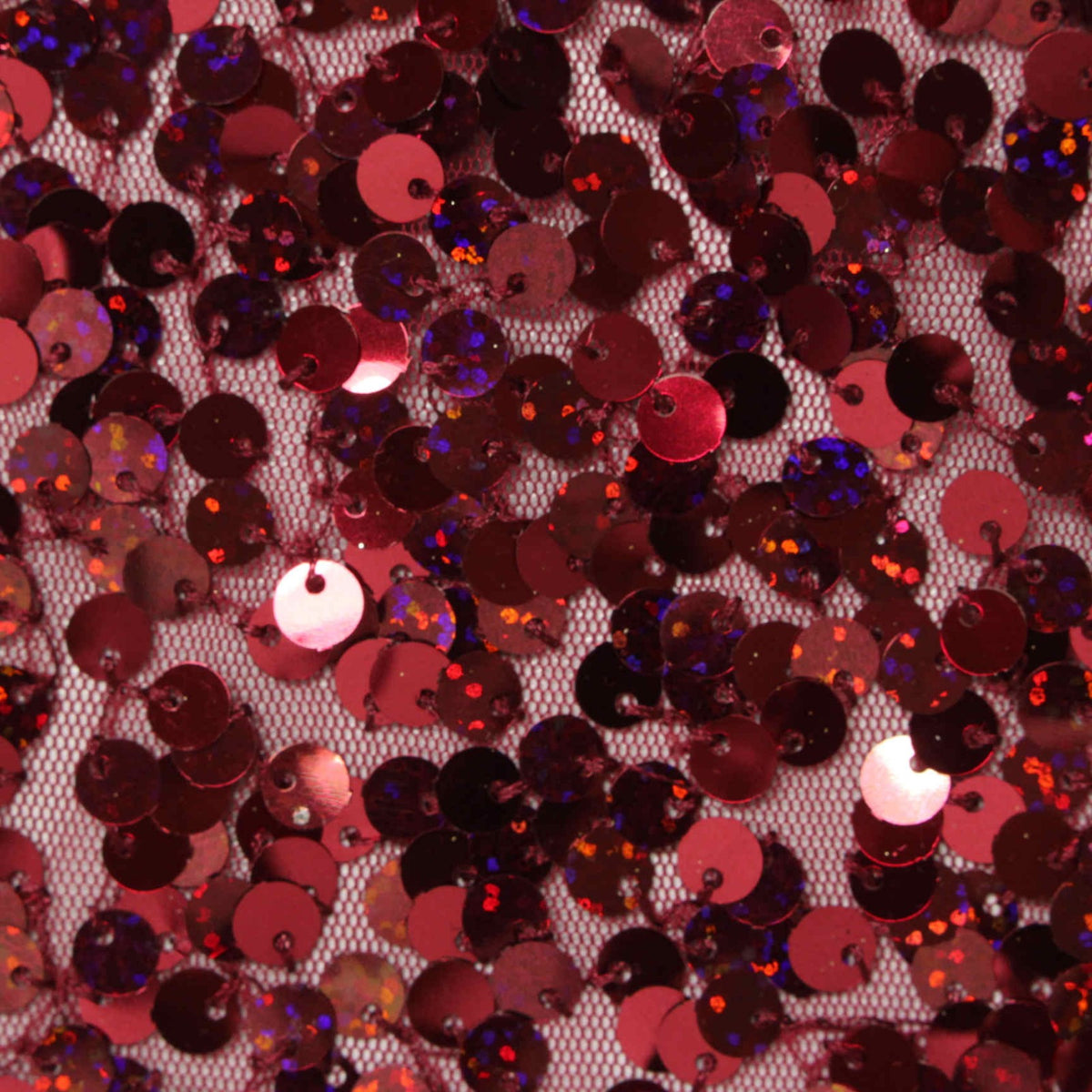 Red Sequins Knit, Polyester