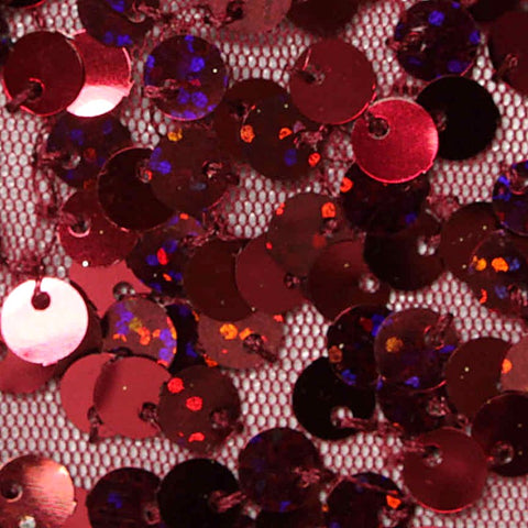 Red Sequins Knit, Polyester