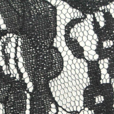Black Floral Lace, Nylon, 135 cm, ref EF-243222