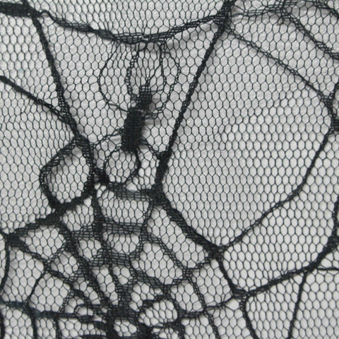 100% Polyester Mesh Fabric, 150 cm — Black