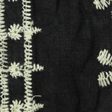 White Geometric-Star Knit, Cotton — texture
