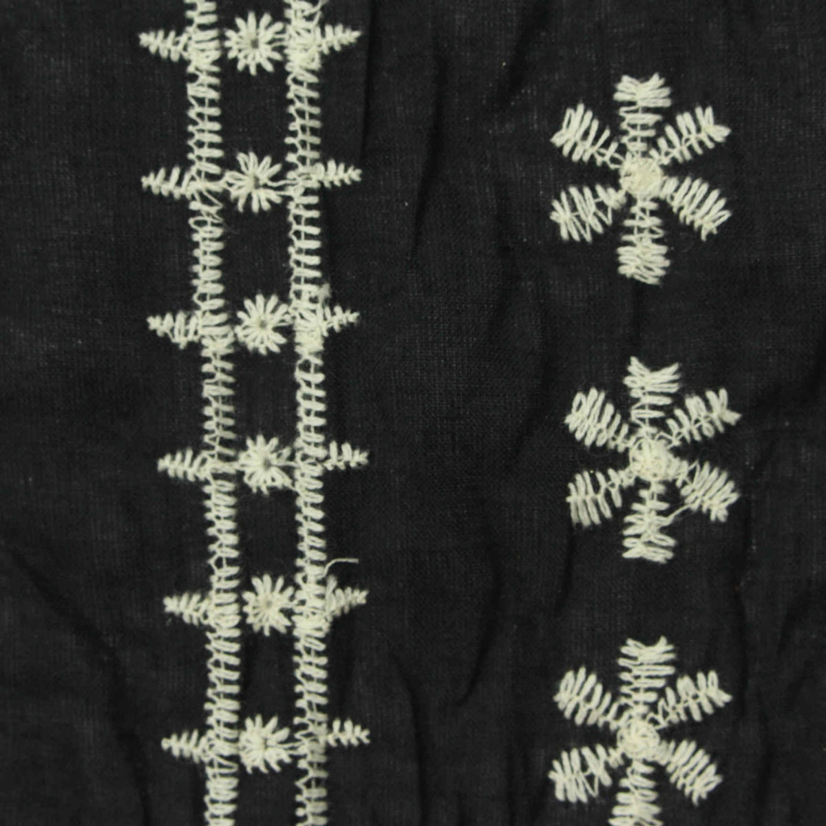 White Geometric-Star Knit, Cotton