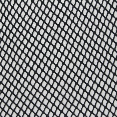 Polyester Stretch Mesh Fabric, 115 gsm, 160 cm — Black