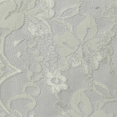 Off-White Floral Lace, Nylon, 150 cm