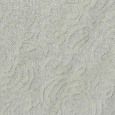 White Floral Lace, Nylon, 130 cm