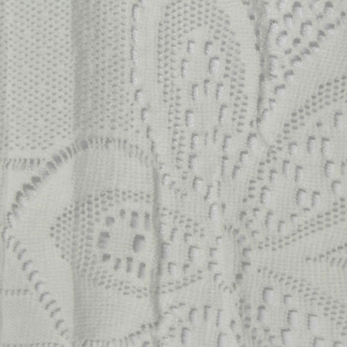 White Floral Lace, Nylon, 140 cm