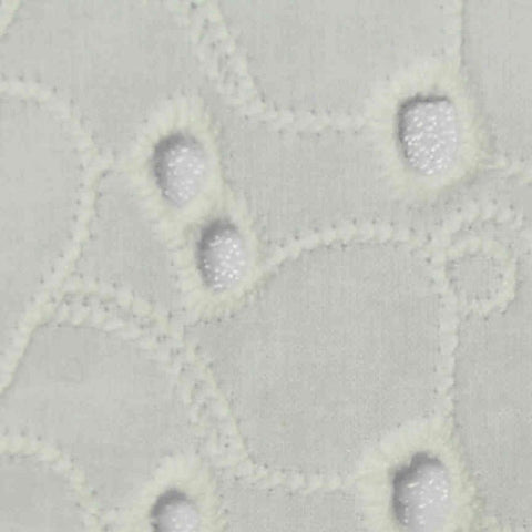White Eyelet Knit, Cotton