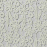 White Floral Knit, Polyester