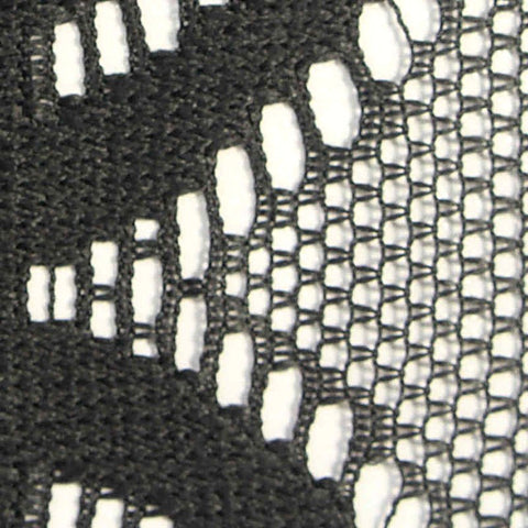 Black Openwork Lace, Polyester, 155 gsm