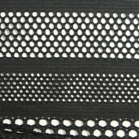 Black Stripe Lace, Polyester