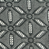 Black Geometric Lace, Polyester